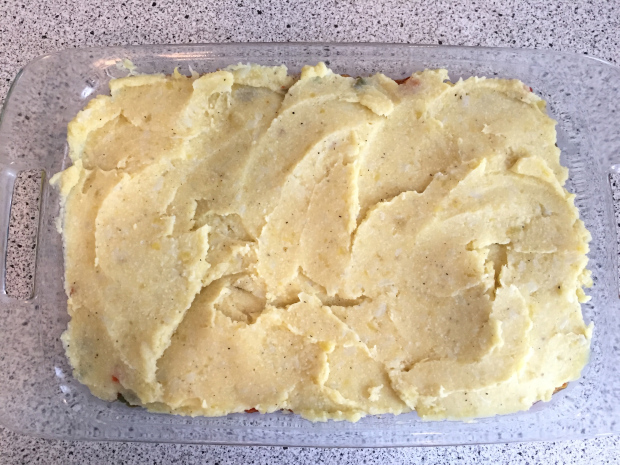 Vegan Shepherd's Pie with Cauliflower Topping﻿